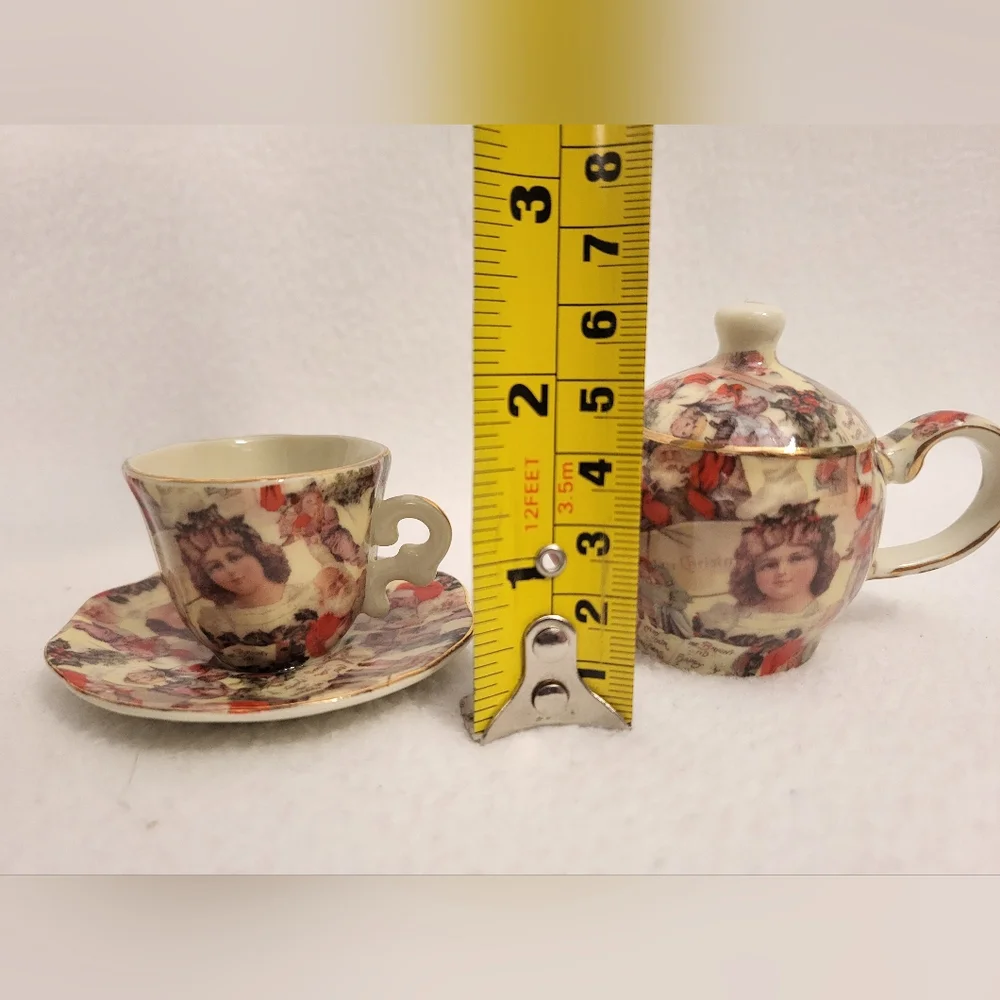 Mini Teapot, Cup and Saucer